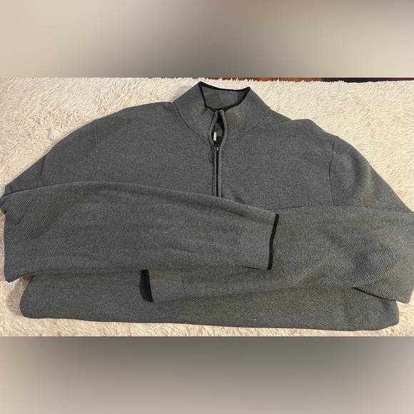 Men’s Michael Kors NWT 3XL Grey 3/4 zip sweater - Picture 1 of 2